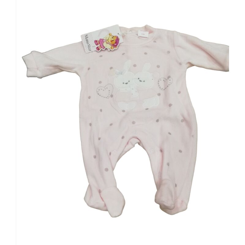 99626 Pelele de niña Garvel. ROPA PARA BEBES ,PREMAMA Y COLEGIAL - DE 0 5 AÑOS INTERIOR Pijamas Niña . TALLAS 0 Meses . 