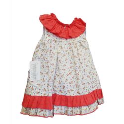 31417 VESTIDO CORAL VOLANTE LOR MIRAL. ROPA PARA BEBES ,PREMAMA Y COLEGIAL - DE 0 5 AÑOS INFANTIL VERANO NIÑA Vestidos . TALLAS