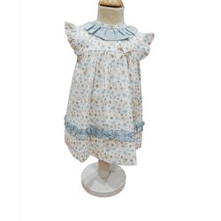 23505 VESTIDO VOLANTE VERDE  babyferr. ROPA PARA BEBES ,PREMAMA Y COLEGIAL - DE 0 5 AÑOS INFANTIL VERANO NIÑA Vestidos . TALLAS