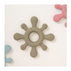 MORDEDOR TEXTURAS SILICONA OLMITOS. PUERICULTURA Y COMPLEMENTOS PARA BEBES JUGUETES - PRIMEROS . Color GRIS . 