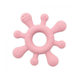 MORDEDOR TEXTURAS SILICONA OLMITOS. PUERICULTURA Y COMPLEMENTOS PARA BEBES JUGUETES - PRIMEROS . Color Rosa. 