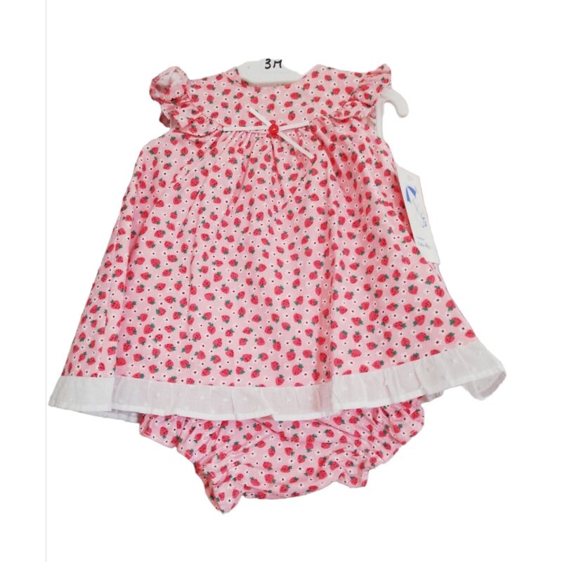 23111 CHAMBRITA CON BRAGUITA FRESAS BABYFERR. ROPA PARA BEBES ,PREMAMA Y COLEGIAL - DE 0 5 AÑOS INFANTIL VERANO . TALLAS 3
