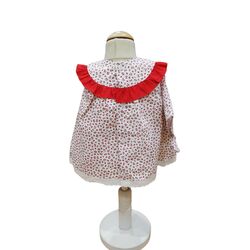 23126 CHAMBRITA CON BRAGA CEREZAS BABYFERR. ROPA PARA BEBES ,PREMAMA Y COLEGIAL - DE 0 5 AÑOS INFANTIL VERANO . TALLAS 1M. 