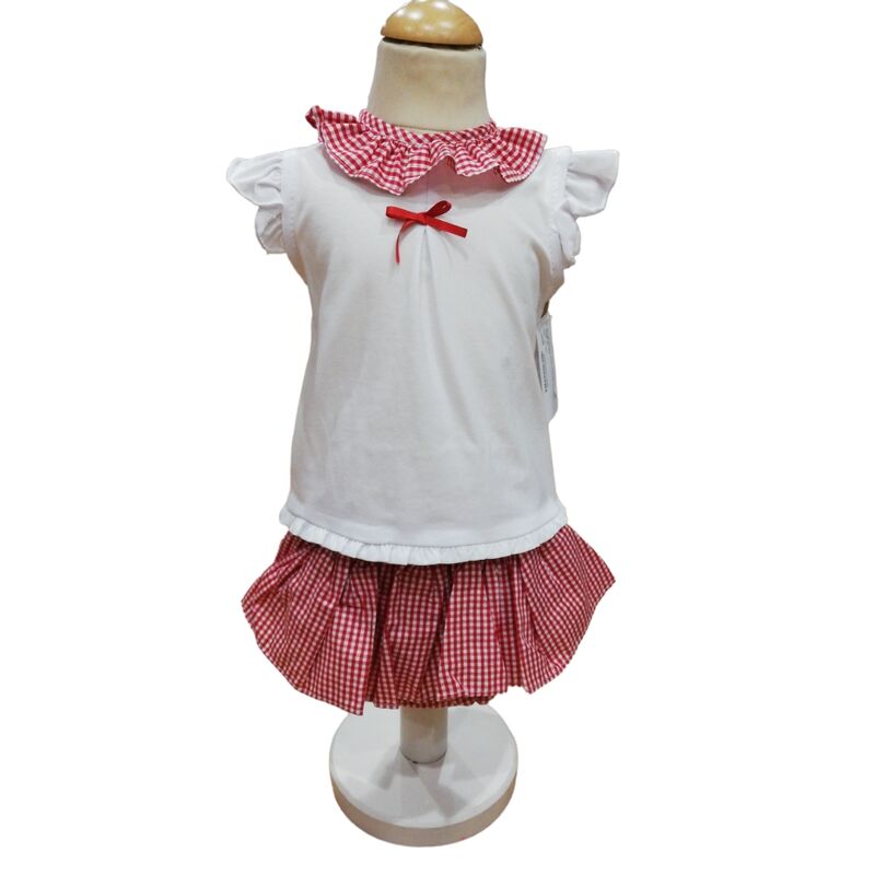 23165 CONJ NIÑA FALDA PUNTO BABYFERR. ROPA PARA BEBES ,PREMAMA Y COLEGIAL - DE 0 5 AÑOS INFANTIL VERANO . TALLAS 6 meses. 
