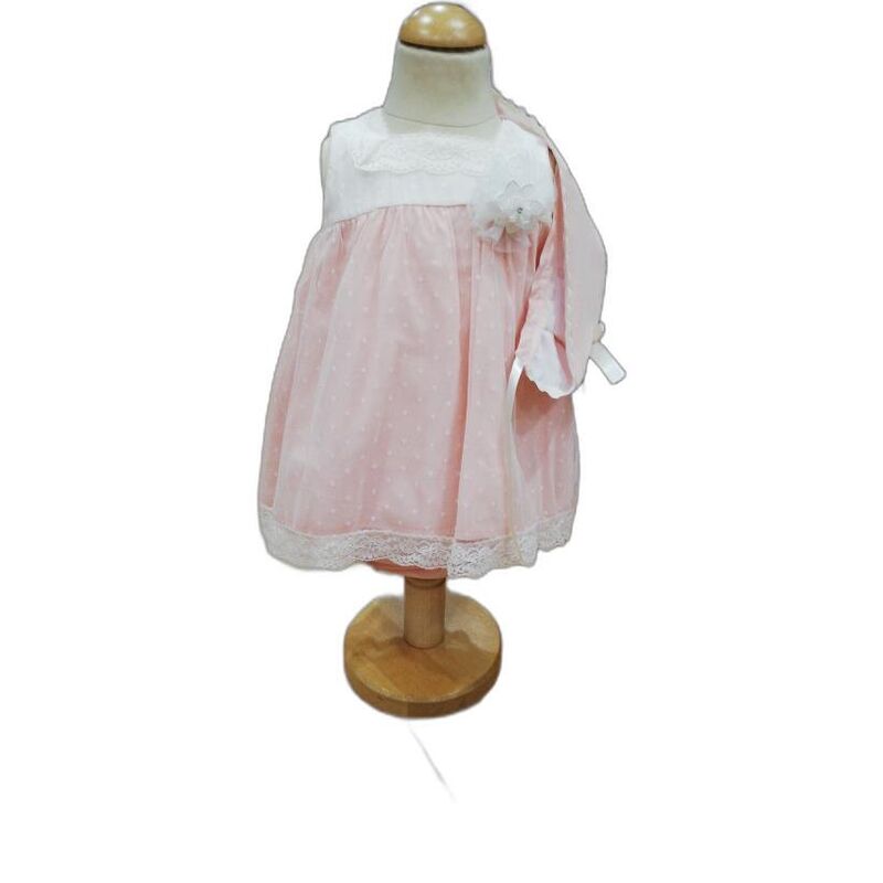 31025 JESUSIN CON CAPOTA ROSA LOR MIRAL. ROPA PARA BEBES ,PREMAMA Y COLEGIAL - DE 0 5 AÑOS . TALLAS 9 meses. 