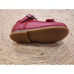 3E1062.19 ZAPATO PIEL NAPA ROJO NIÑA CAMINITO. ZAPATOS PARA BEBE - CALZADO NIÑA OUTLET . CALZADO 19. 