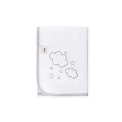 98992 GASA BORDADA MOD NUBES INTERBABY. COCHECITOS-CARRICOCHES PARA BEBE SACOS Y TEXTILES CHALES MANTAS MUSELINAS GASAS . Color