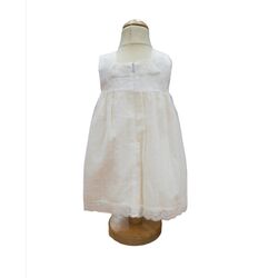 31425 VESTIDO CRUDO   LOR MIRAL. ROPA PARA BEBES ,PREMAMA Y COLEGIAL - DE 0 5 AÑOS . TALLAS 2 años. 