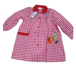 222000172 BABY COLEGIAL BORDADO ROJO ALBER. ROPA PARA BEBES ,PREMAMA Y COLEGIAL - COLEGIO ,MANDILONES, MOCHILAS CON BOTONES .