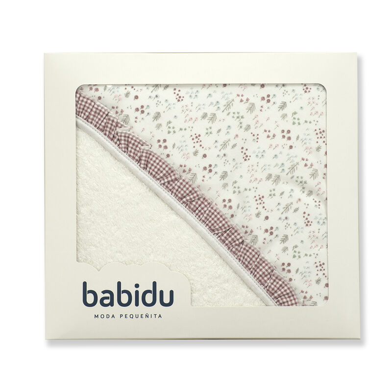 892 CAPA DE BAÑO CHEER BABIDU. PUERICULTURA Y COMPLEMENTOS PARA BEBES - BAÑO TOALLAS CAPAS DE . Color GRANATE. 