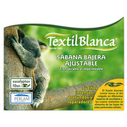 Sabana bajera ajustable e impermeable eucalyptus fiber 60 X 120 CM  Textil blanca. MOBILIARIO Y DECORACION PARA BEBE - ROPA CUNA