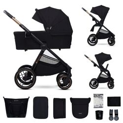 Carrito bebé multifuncional NEA 2 KinderKraft. COCHECITOS-CARRICOCHES PARA BEBE DE DOS PIEZAS . Color Negro. 
