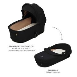 Carrito bebé multifuncional NEA 2 KinderKraft. COCHECITOS-CARRICOCHES PARA BEBE DE DOS PIEZAS . Color Negro. 