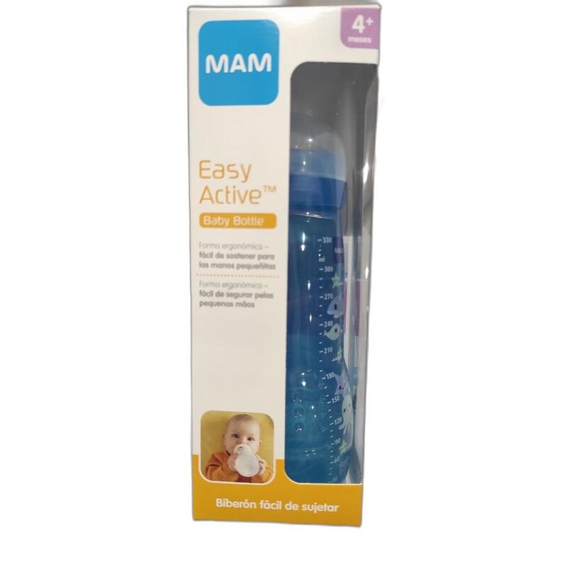 A126 EASY ACTIVE BABY BOTTLE 330 ML 4+ meses  MAM. PUERICULTURA Y COMPLEMENTOS PARA BEBES - PORTEO LACTANCIA TETINAS ACCESORIOS