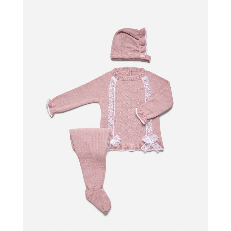 J8038 Conjunto polaina tres P tanchon uves Juliana. ROPA PARA BEBES ,PREMAMA Y COLEGIAL - DE 0 5 AÑOS INVIERNO Conjuntos Punto .