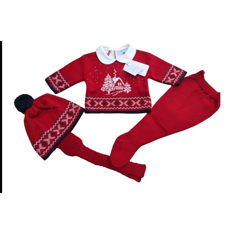 9012 Traje 3P Canesú jacquard invernal "ILUSION" Mac Ilusion. ROPA PARA BEBES ,PREMAMA Y COLEGIAL - DE 0 5 AÑOS INVIERNO