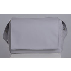 BOLSO TAPA POLIPIEL 424 ARTESANIA CHARI. COCHECITOS-CARRICOCHES PARA BEBE SACOS Y TEXTILES BOLSOS ,TALEGAS MALETAS . Color GRIS