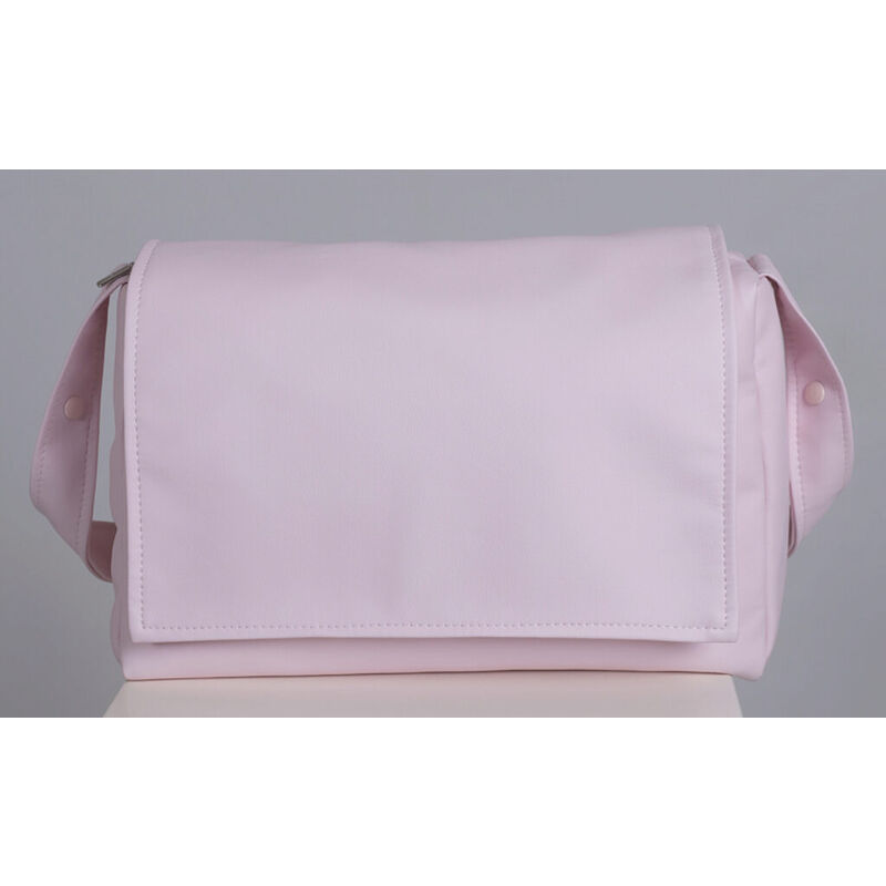 BOLSO TAPA POLIPIEL 424 ARTESANIA CHARI. COCHECITOS-CARRICOCHES PARA BEBE SACOS Y TEXTILES BOLSOS ,TALEGAS MALETAS . Color Rosa.