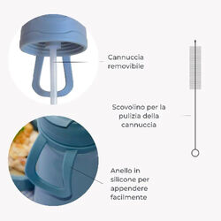 Botella De Agua Térmica De Acero 350ml salmón Nuvita. PUERICULTURA Y COMPLEMENTOS PARA BEBES - COMIDA TERMOS RECIPIENTES . Color