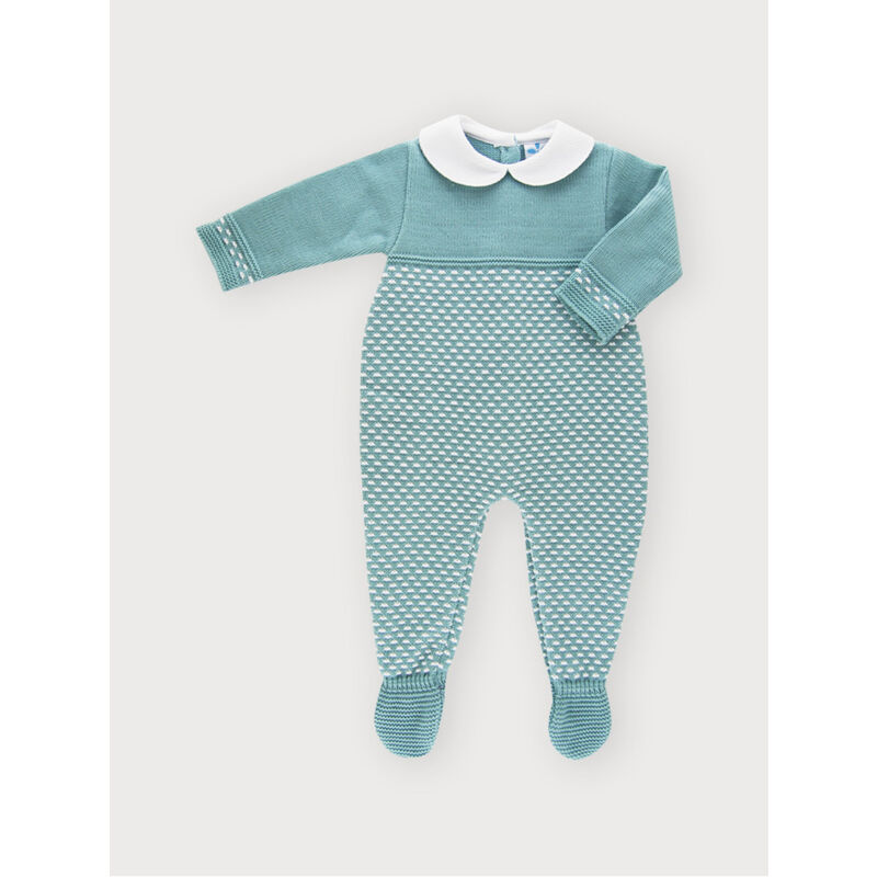 023MC-157 PELELE VERDE SARDON. ROPA PARA BEBES ,PREMAMA Y COLEGIAL - DE 0 5 AÑOS INVIERNO Conjuntos Punto Peleles Polainas .