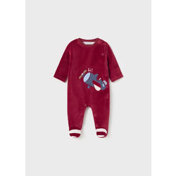 Pijama bebe tundosado rojo Mayoral