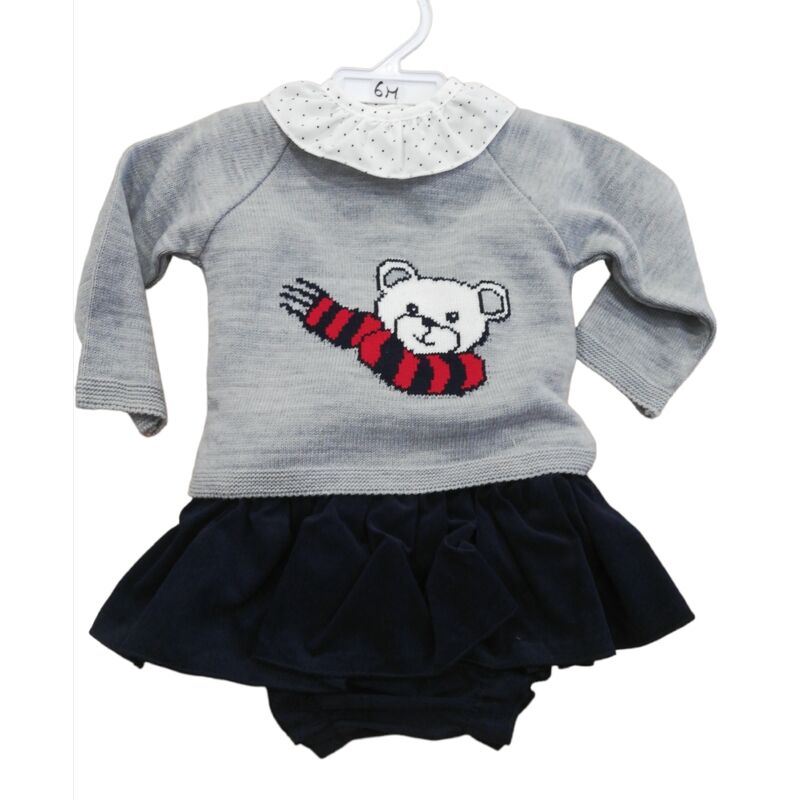 23643 Conjunto niña tres piezas babyferr. ROPA PARA BEBES ,PREMAMA Y COLEGIAL - DE 0 5 AÑOS INVIERNO . TALLAS 6 meses. 