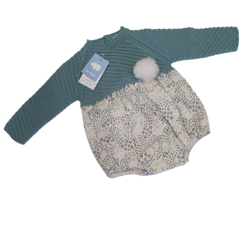 9061 PELELE PUNTO Y TELA ECO TERNURA MAC ILUSION. ROPA PARA BEBES ,PREMAMA Y COLEGIAL - DE 0 5 AÑOS INVIERNO Peleles . TALLAS 3