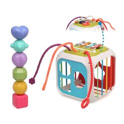 3952 C/CUBO JUEGOS INFANTILES 15X15CM KIOKIDS. JUGUETES PARA BEBE - PRIMEROS ACCESORIOS DE TRICICLOS Y MOTOS . Color 0. 