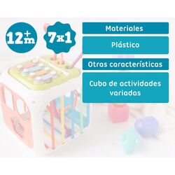 3952 C/CUBO JUEGOS INFANTILES 15X15CM KIOKIDS. JUGUETES PARA BEBE - PRIMEROS ACCESORIOS DE TRICICLOS Y MOTOS . Color 0. 