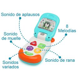 3994 TELEFONO DE JUGUETE  21X15CM ELÉCTRICO KIOKIDS. JUGUETES PARA BEBE - PRIMEROS SONAJEROS ACCESORIOS DE . Color Azul. 