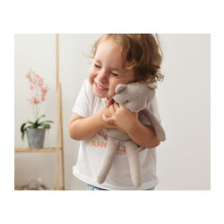 3106 GATO 30 CM ALGODÓN KIOKIDS. JUGUETES PARA BEBE - PELUCHES Y MUÑECOS . Color Blanco. 