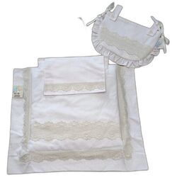 COLCHA CAPAZO MUÑECO + PANERA 3060 CHARI. JUGUETES PARA BEBE . Color Rosa. 