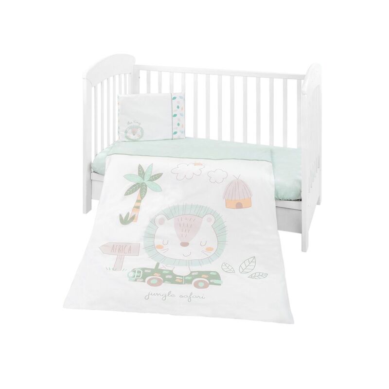 Juego de cama 5 piezas Jungle King 41101050053 kikkaboo. MOBILIARIO Y DECORACION PARA BEBE - ROPA CUNA MINICUNA EDREDONES