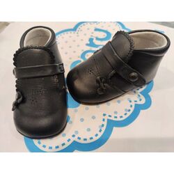 PEUCA BOTA 6214 CON ADORNO DE LAZO EN MARINO LEON SHOES. ZAPATOS PARA BEBE - CALZADO Peuca de Niña invierno ,Bota ,Botas con
