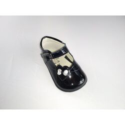 PEUCA MERCEDITAS CHAROL MARINO 2464 LEON SHOES. ZAPATOS PARA BEBE - CALZADO Peuca de Niña verano ,Sandalias OUTLET . CALZADO 19.