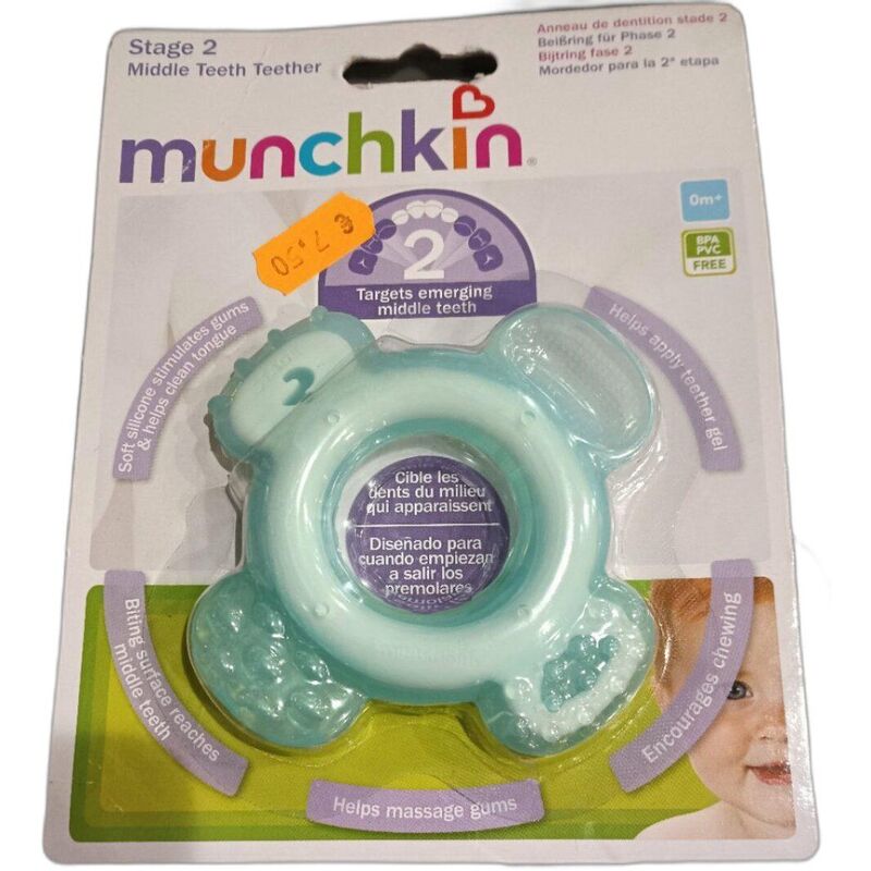 Mordedor n2 011480 munchkin. JUGUETES PARA BEBE - PRIMEROS . Color VERDE AGUA . 
