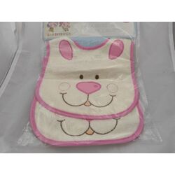 9197 JUEGO DE BABEROS 2 PCS MULTICOLOR GAMBERRITOS. PUERICULTURA Y COMPLEMENTOS PARA BEBES - COMIDA BABEROS . Color Rosa. 