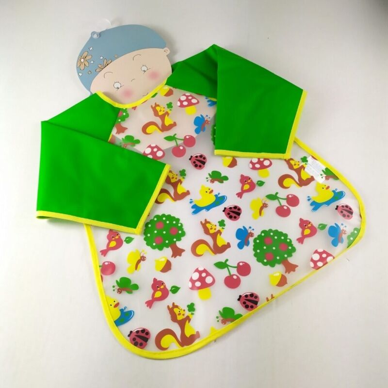 BABERO 10191 CON MANGAS IMPERMEABLE PLASTICO GAMBERRITOS. PUERICULTURA Y COMPLEMENTOS PARA BEBES - COMIDA BABEROS . Color Verde. BABERO 10191 CON MANGAS IMPERMEABLE PLASTICO GAMBERRITOS. PUERICULTURA Y COMPLEMENTOS PARA BEBES - COMIDA BABEROS . Color Verde.