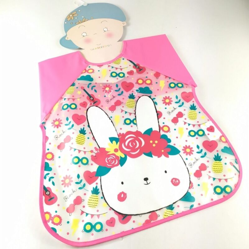 BABERO 10191 CON MANGAS IMPERMEABLE PLASTICO GAMBERRITOS. PUERICULTURA Y COMPLEMENTOS PARA BEBES - COMIDA BABEROS . Color Rosa. BABERO 10191 CON MANGAS IMPERMEABLE PLASTICO GAMBERRITOS. PUERICULTURA Y COMPLEMENTOS PARA BEBES - COMIDA BABEROS . Color Rosa.