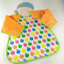 BABERO 10191 CON MANGAS IMPERMEABLE PLASTICO GAMBERRITOS. PUERICULTURA Y COMPLEMENTOS PARA BEBES - COMIDA BABEROS . Color