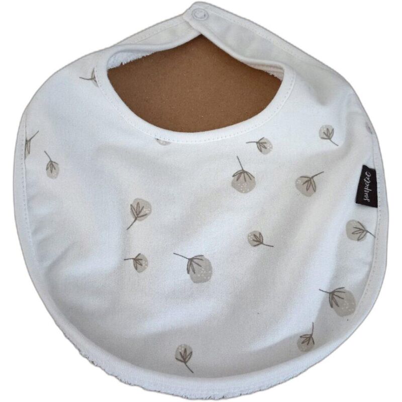 P.CT.17 BABERO ESTAMPADO COTTON SONPETIT. PUERICULTURA Y COMPLEMENTOS PARA BEBES - COMIDA BABEROS . Color Beige. 