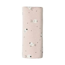 Muselina bambú rabbit blanco rosa sonpetit. COCHECITOS-CARRICOCHES PARA BEBE SACOS Y TEXTILES MUSELINAS GASAS . Color Rosa. 