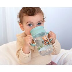419 TAZA ENTRENAMIENTO 330ML KIOKIDS. PUERICULTURA Y COMPLEMENTOS PARA BEBES - COMIDA VASOS TAZAS . Color SALVIA. 