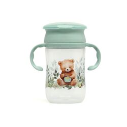 419 TAZA ENTRENAMIENTO 330ML KIOKIDS. PUERICULTURA Y COMPLEMENTOS PARA BEBES - COMIDA VASOS TAZAS . Color SALVIA. 