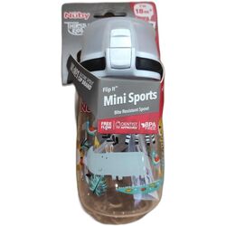 99706 TAZA POWER FLIP MINI SPORTS 18M 300ML NUBY. PUERICULTURA Y COMPLEMENTOS PARA BEBES - COMIDA VASOS TAZAS . Color Blanco. 