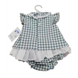 23130 CHAMBRITA CON BRAGA CUADROS BABYFERR. ROPA PARA BEBES ,PREMAMA Y COLEGIAL - DE 0 5 AÑOS INFANTIL VERANO . TALLAS 1M. 