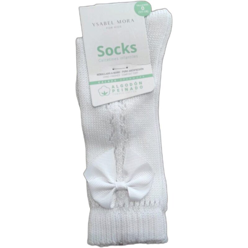 CALCETINES CALADOS LARGOS INFANTILES  0285400 BLANCO YSABEL MORA. ROPA PARA BEBES ,PREMAMA Y COLEGIAL - DE 0 5 AÑOS INTERIOR