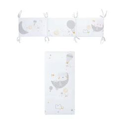 20260620 EDREDON+PROT.60X120 202 VOLARE 606 20 B/GRIS COIMASA. MOBILIARIO Y DECORACION PARA BEBE - ROPA CUNA MINICUNA EDREDONES