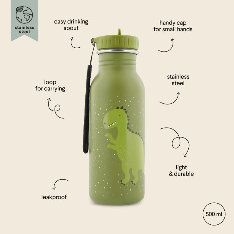41201  Mr. Dino Botella de beber 500ml - Mr. Dino TRIXIE. PUERICULTURA Y COMPLEMENTOS PARA BEBES - COMIDA TERMOS RECIPIENTES .