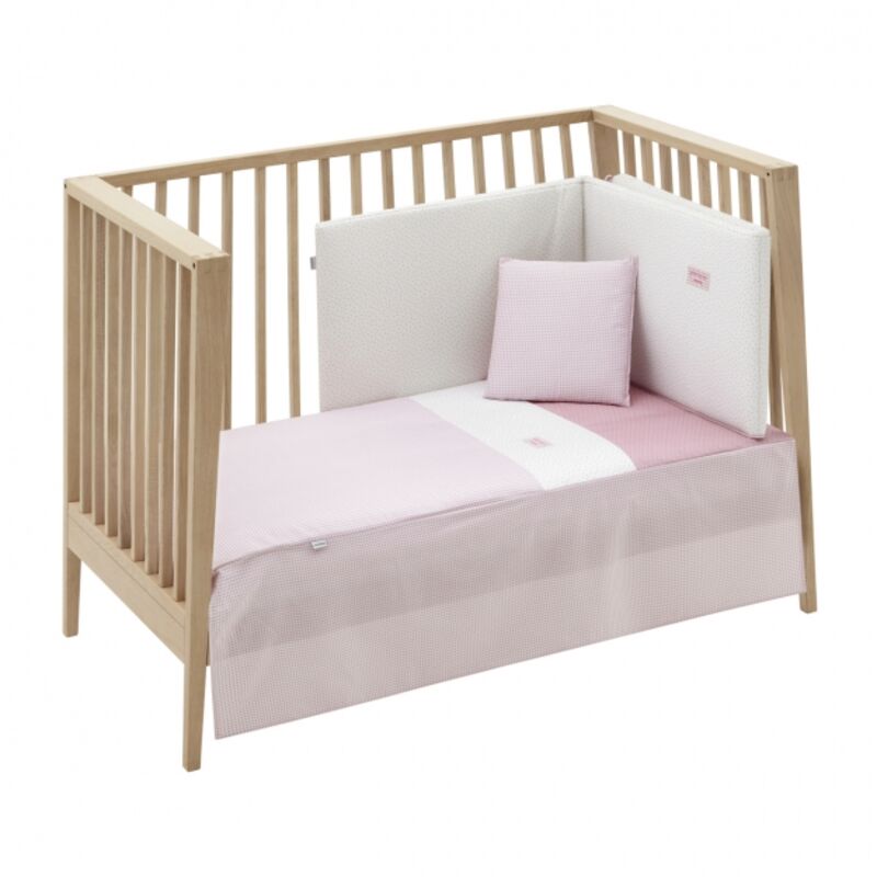 EDREDON 1716 JGO 2 PCS.COLCHA I-V. CUNA 60 VICHY10 ROSA 60X120X3 CM CAMBRASS. MOBILIARIO Y DECORACION PARA BEBE - ROPA CUNA